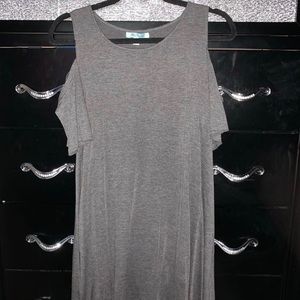 Gray T-shirt Dress
